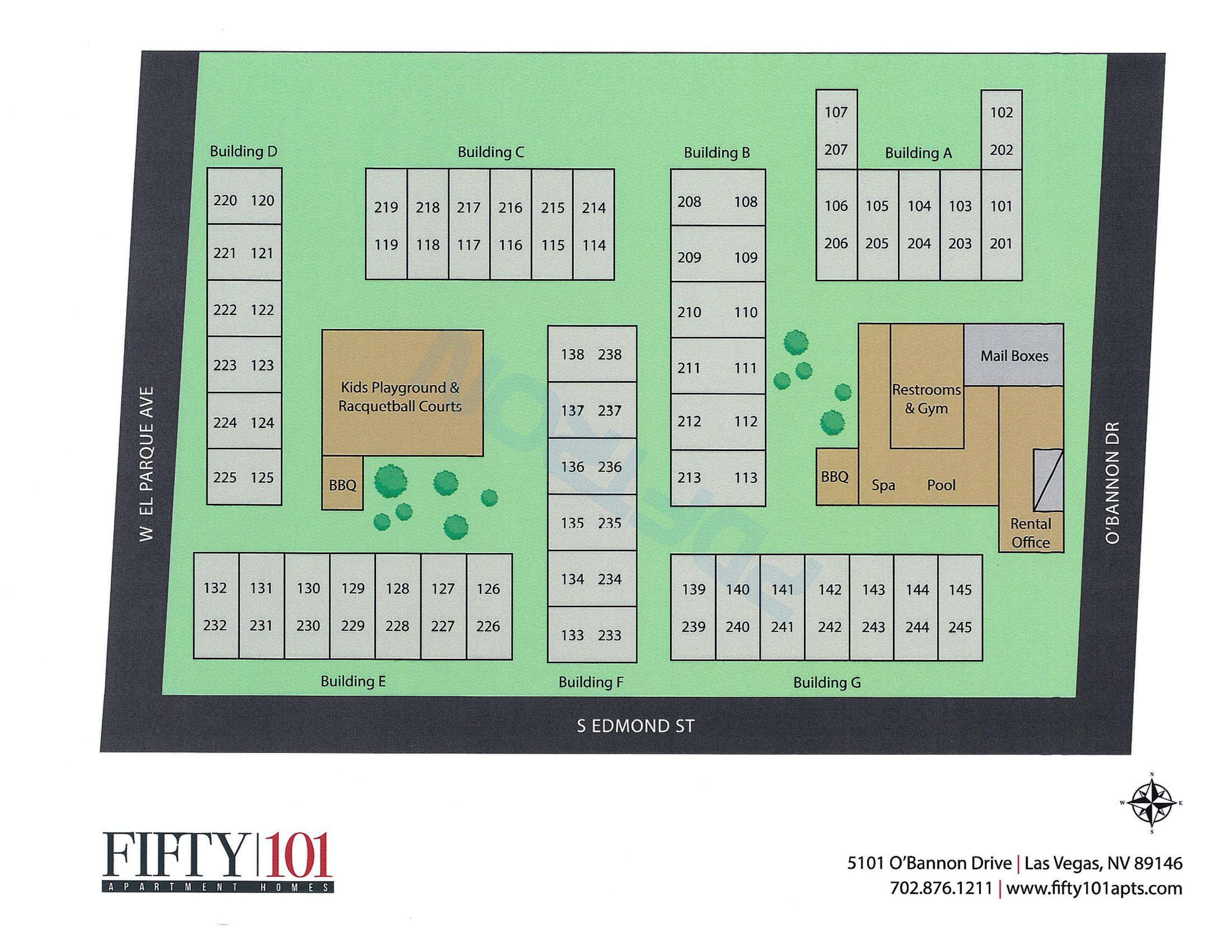 Fifty101 Residences Complex Map